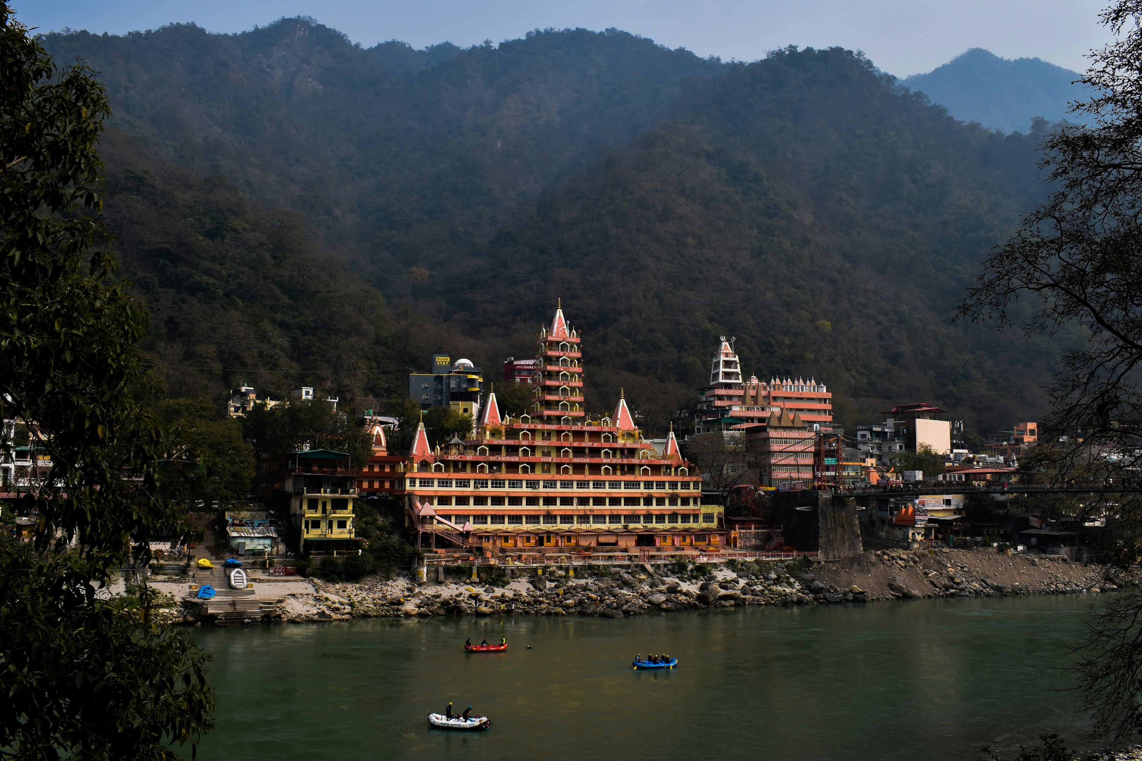Temple on the banks of the Ganges